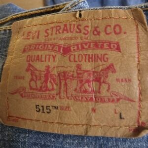 Levi's 515 Blue Straight Jeans Classic Style